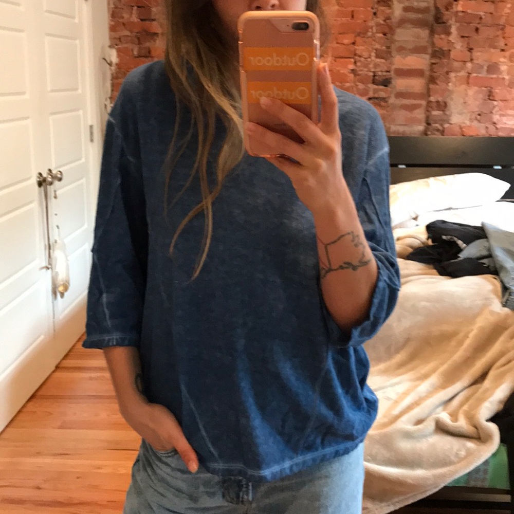 Vintage inspired sports crew neck